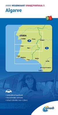 ANWB*Wegenkaart Spanje/Portugal 5. Algarve