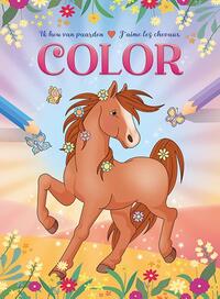 Ik hou van paarden kleurblok / J'aime les chevaux bloc de coloriage