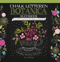 Chalk letteren Botanica kleurboek