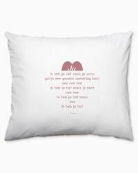 Plint kussensloop 'Ja' K. Schippers