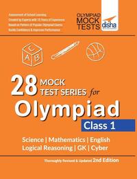 28 Mock Test Series for Olympiads Class 1 Science, Mathematics, English, Logical Reasoning, Gk & Cyber