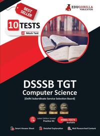 DSSSB TGT Computer Science Book 2023 (English Edition) - Trained Graduate Teacher - 10 Full Length Mock Tests (2000 Solved Questions) with Free Access to Online Tests