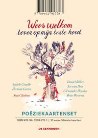 Poëziekaartenset 'Wees welkom boven op mijn beste hoed'