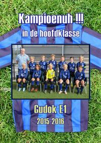 Gudok E1 2015-2016 Kampioenuh !!! in de hoofdklasse