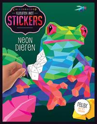 Kleuren met stickers - Neon dieren