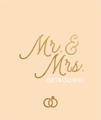 Mr. & Mrs. getrouwd!