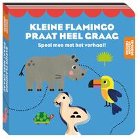Vrolijke houten vriendje - Kleine flamingo praat heel graag