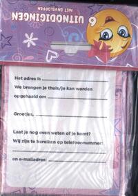 Girls - Uitnodiging PK 947 - set van 6