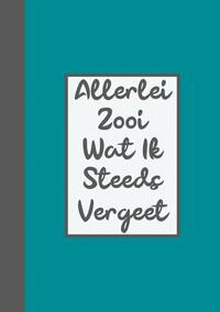 Wachtwoordenboekje / Wachtwoorden Boekje - Allerlei Zooi Wat Ik Steeds Vergeet