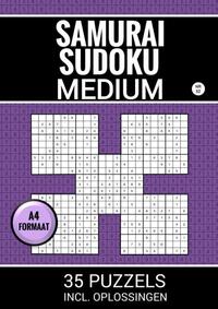 Samurai Sudoku - Medium - 35 Puzzels Incl. Oplossingen - Nr. 52