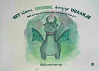 Het kleine, groene, donzige draakje