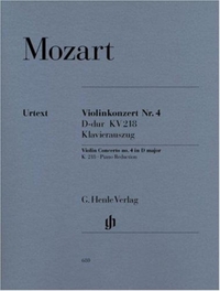 Mozart, Wolfgang Amadeus - Violinkonzert Nr. 4 D-dur KV 218