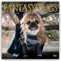 Fantasy Pugs 2026 Square Flap Foil Calendar