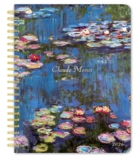 Claude Monet 2026 6 X 7.75 Inch Weekly Desk Planner Foil Stamped Cover