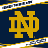 Notre Dame Fighting Irish 2026 12x12 Team Wall Calendar