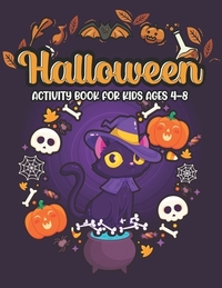 Halloween activity books for kids: Coloring, Dot To Dot, Mazes, Word Search, shadow matching